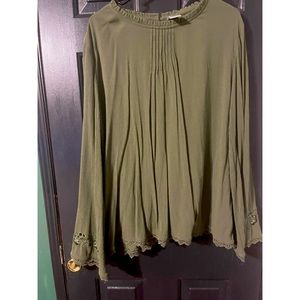 Long sleeve Green Blouse